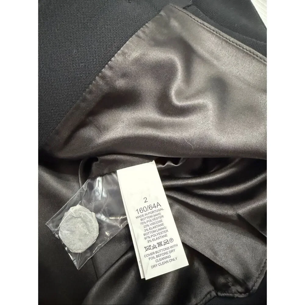 Kate Spade Black White Mini Skirt Size 2